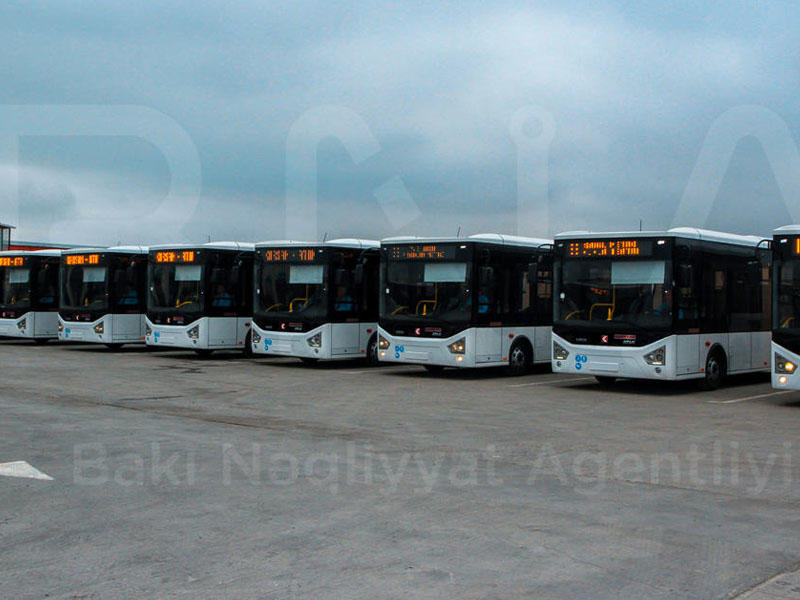 Bakıya yeni avtobuslar gətirildi