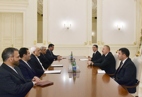 Prezident İlham Əliyev İranın xarici işlər nazirini qəbul edib