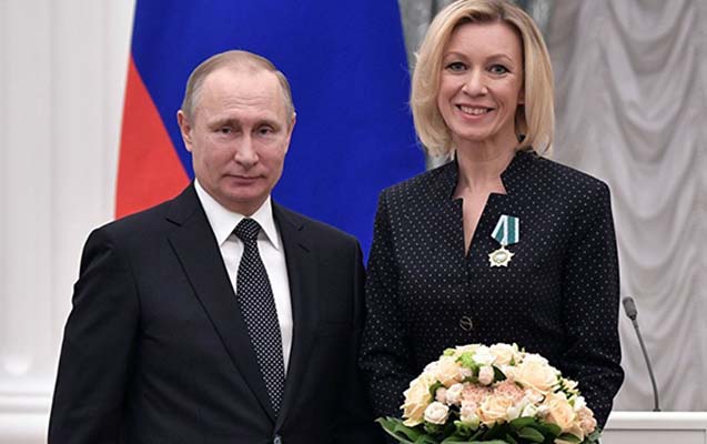 Putin Zaxarovaya yeni diplomatik rütbə verdi