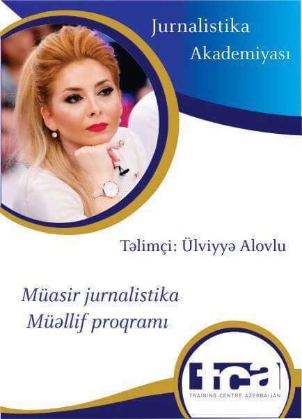 Ülviyyə Alovlu jurnalistika məktəbi açdı