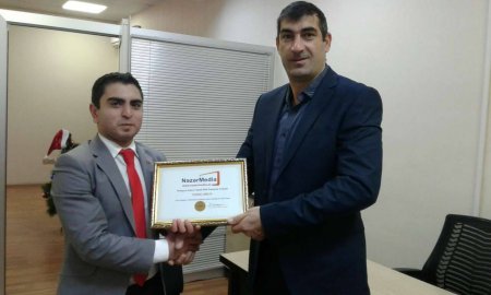 Nəzər Media.az-ın dostu mükafatı Nəsimi Əbilova təqdim olundu - FOTOLAR