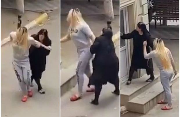 Bakıda transseksual əsəbiləşdi - Bıçaq götürüb komendanta hücum etdi - VİDEO
