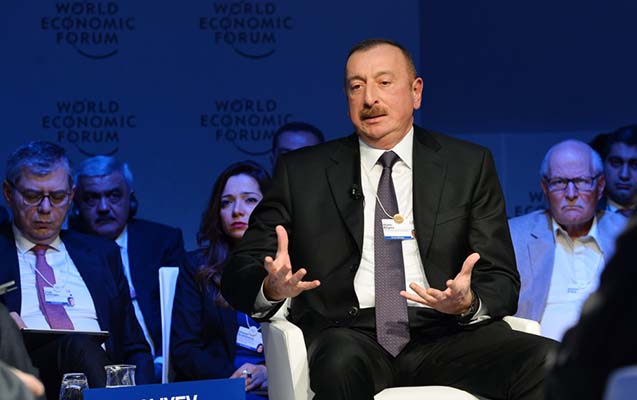 İlham Əliyev Davosda Binyamin Netanyahu ilə görüşdü