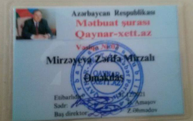 Mətbuat Şurasının adından saxta vəsiqə payladılar - FOTO