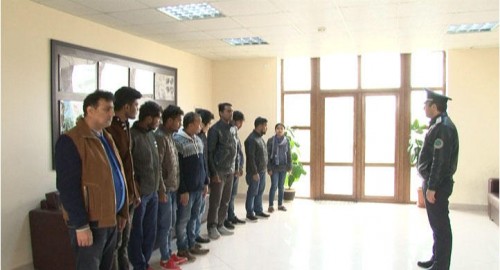 Azərbaycanda 11 miqrant saxlanıldı