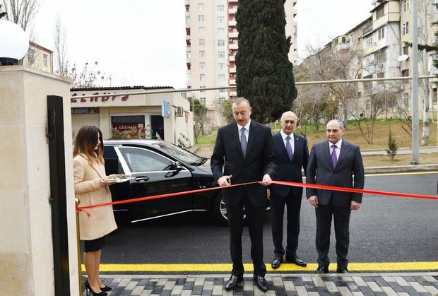 Prezident Bakı Statistika İdarəsinin yeni binasının açılışında - FOTO