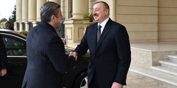 Prezident Gürcüstan baş naziri ilə görüşdü - FOTOLAR
