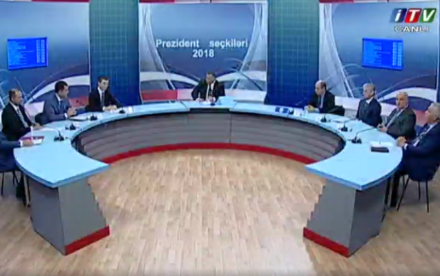 Prezidentliyə namizədlərin ilk debatının - TAM VİDEOSU