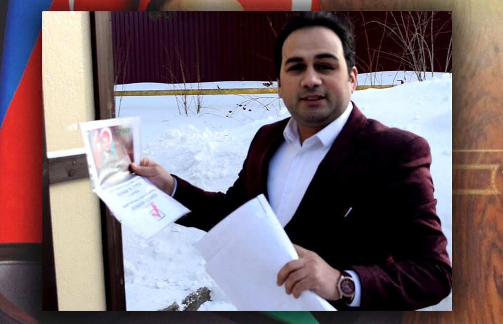 Gənc jurnalist "Dünya Azərbaycanlılarının Lideri" aksiyasını reallaşdırdı - RUSİYADA+VİDEO