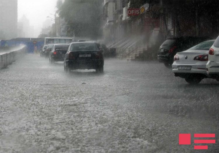 Yağış yağacaq, bəzi yerlərdə intensiv olacaq, dolu düşəcək