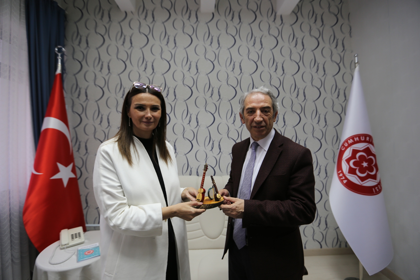Qənirə Paşayeva Sivas Cümhuriyyət Universitetinin rektoru ilə görüşüb