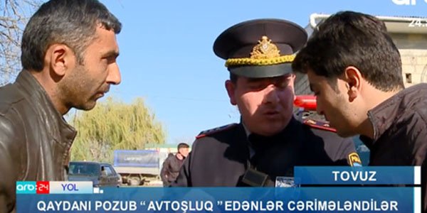 Tovuzda polis reydi zamanı gərginlik-VIDEO