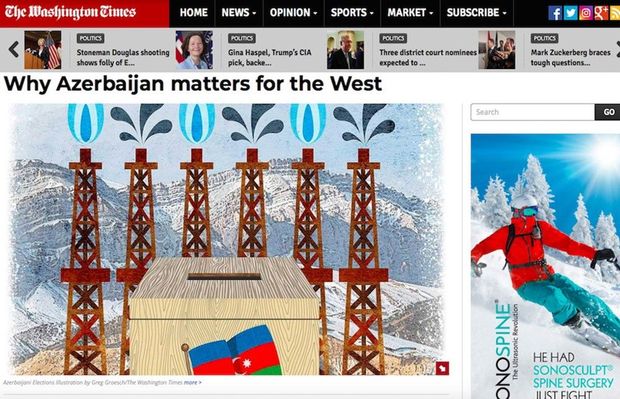 Azərbaycan Qərb üçün niyə əhəmiyyət daşıyır? - “The Washington Times”