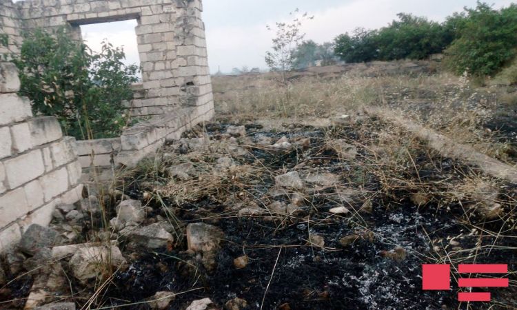 Ağcabədidə yanğın olub