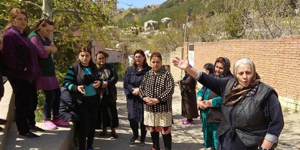 Bayıl yamacında köçürülən sakinlər aksiya keçirdilər (FOTO/VİDEO)
