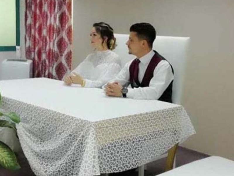 Gəlin nikah zamanı zarafat etmək istədi, həyatının şokunu yaşadı - FOTO