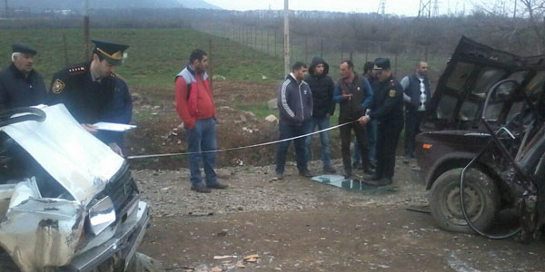 Azərbaycanda dəhşətli qəza: 2 nəfər öldü, 6 nəfər yaralandı