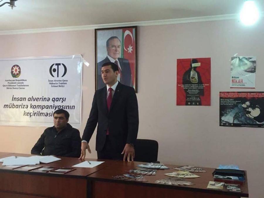 İnsan alverinə qarşı mübarizə mövzusunda profilaktik tədbirlər keçiriləcək