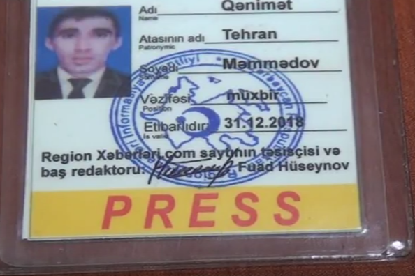 Hədə-qorxu ilə pul tələb edən "jurnalist" ifşa edildi - VİDEO