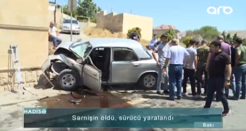 Yüksək sürət ölümə səbəb oldu – Bakıda dəhşətli qəza