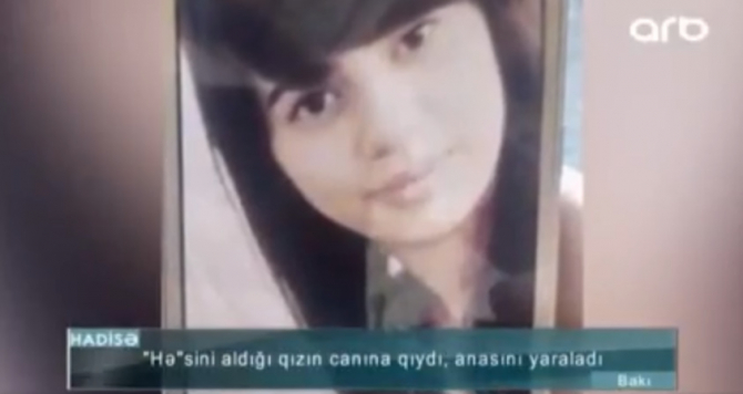 Bakıda elçilikdən sonra sevgilisi tərəfindən öldürülən qızın görüntüsü yayıldı - VİDEO