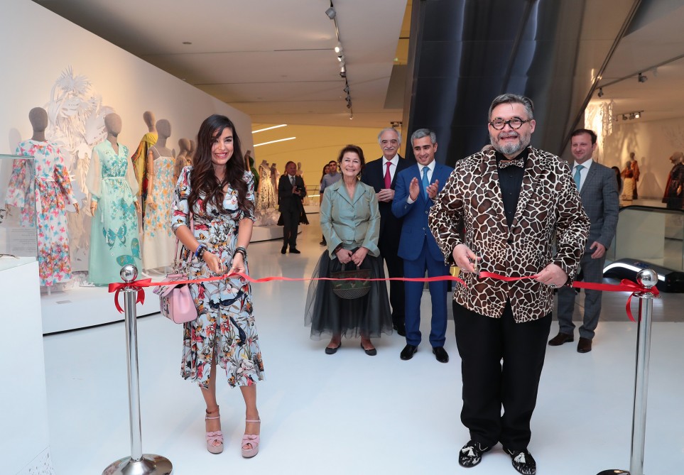 Leyla Əliyeva "Moda məkanı" adlı sərginin açılış mərasimində - FOTO