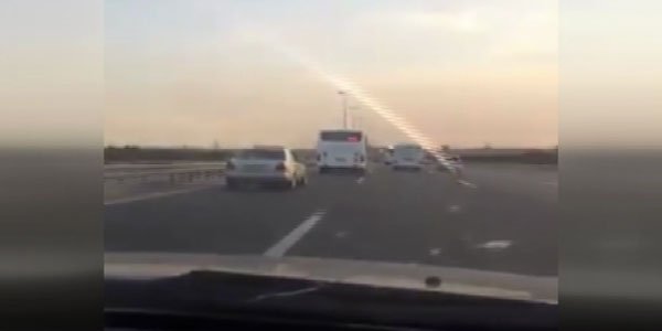 Bakıda avtobus sürücüləri “avtoşluq” etdilər - VİDEO