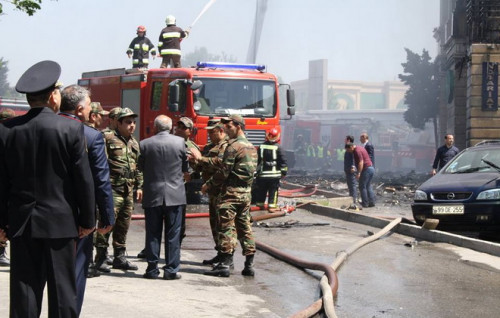 FHN “Caspian Plaza”dakı yanğınla bağlı məlumat yaydı