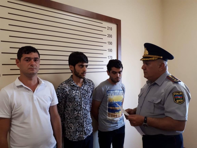 Bakıda toy karvanında avtoxuliqanlıq edən 3 sürücü həbs edildi