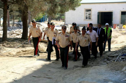 Müdafiə naziri hərbi liseyə baş çəkdi - FOTOLAR