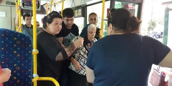 "Baku Bus"ın sürücüsü sərnişini xəstəxanalıq etdi - FOTOLAR