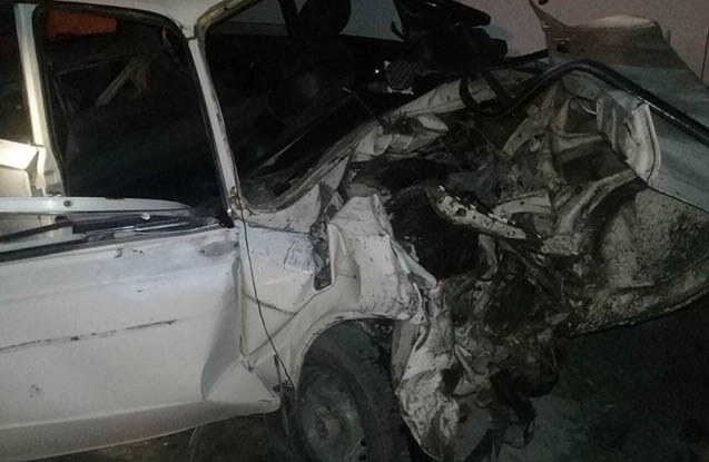 Gədəbəydə “VAZ” ağaca çırpıldı - 2 nəfər yaralandı