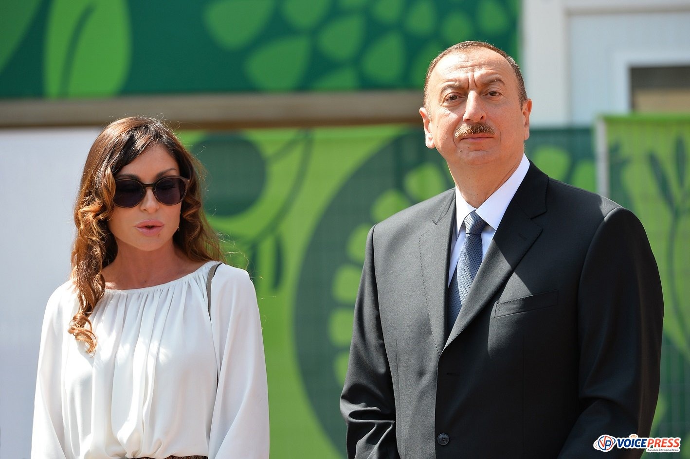 İlham Əliyev və xanımı “Qu quşları” fəvvarə kompleksinin açılışında