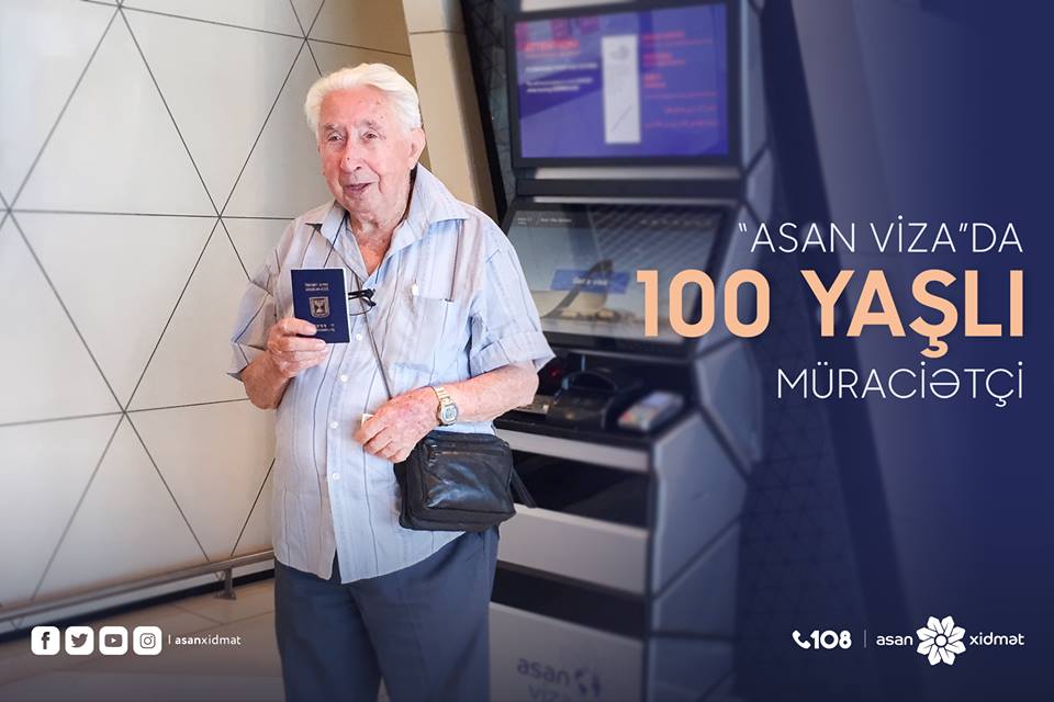 100 yaşlı kişi Azərbaycana gəldi: "ASAN Viza"ya müraciət etdi