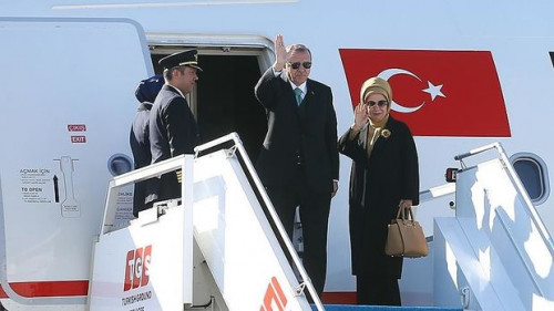 Ərdoğan Azərbaycana yola düşdü – FOTO