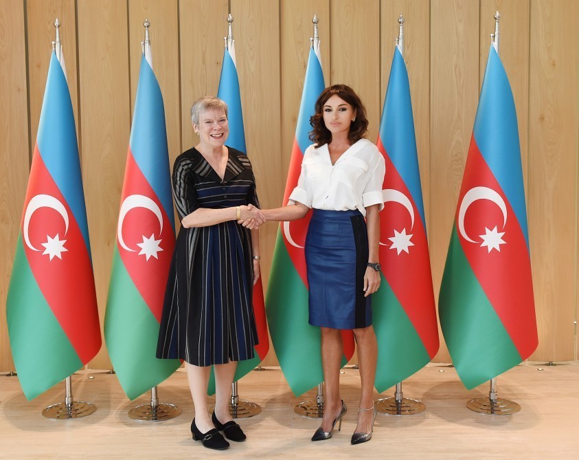 Mehriban Əliyeva Rouz Qotemöllerlə görüşdü - FOTO