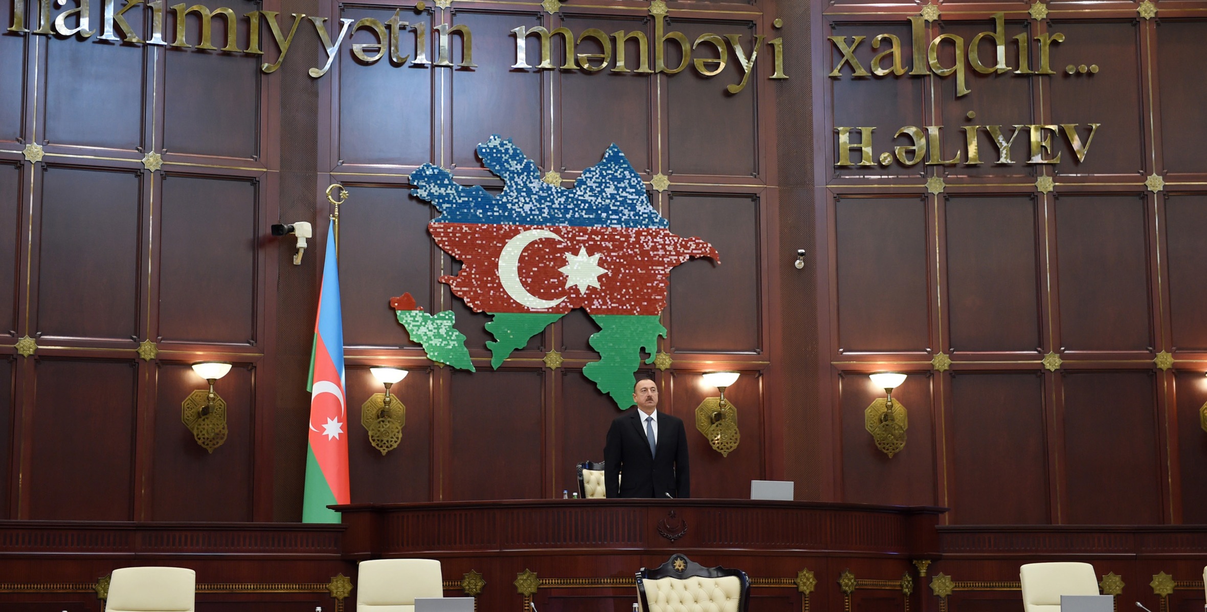 İlham Əliyev Milli Məclisin təntənəli iclasında