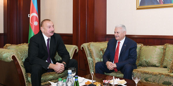 İlham Əliyev Binəli Yıldırımla görüşdü - FOTO