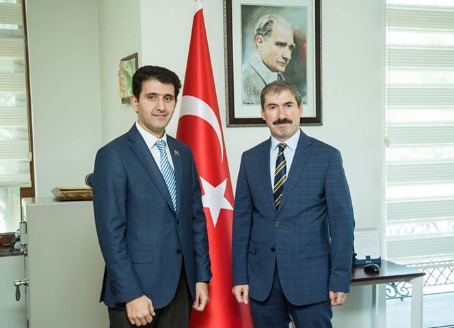 Millət vəkili Naqif Həmzəyev Zəki Öztürk ilə görüşüb - FOTO