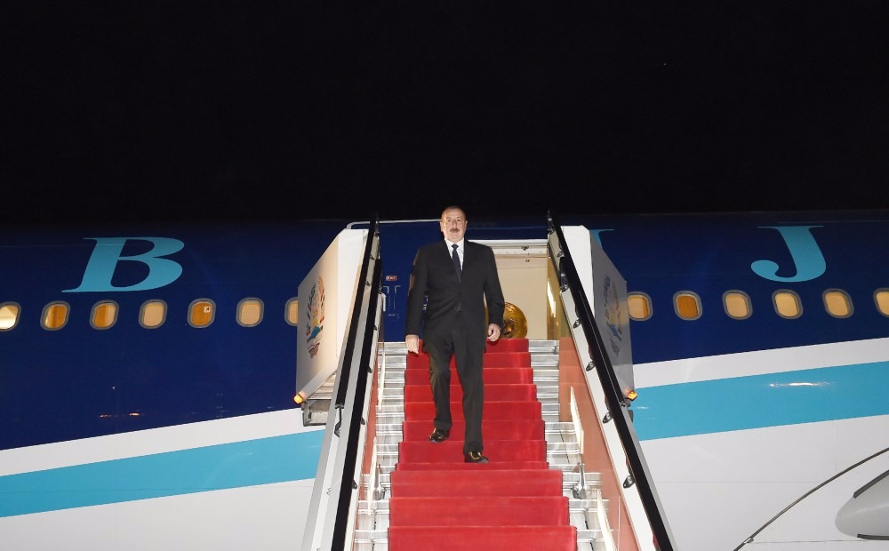 İlham Əliyev Tacikistanda - FOTO
