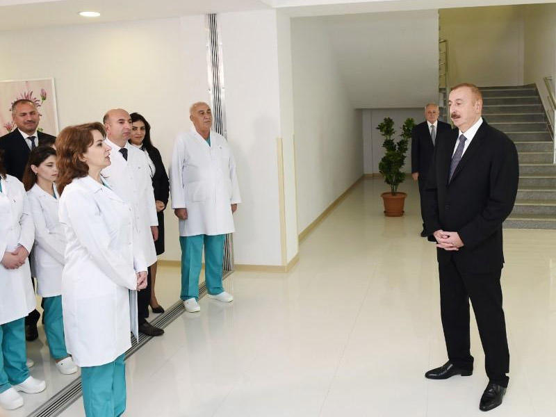 "Bir dənə də şəhər qalmayacaq ki, orada ən müasir xəstəxana olmasın" - İlham Əliyev