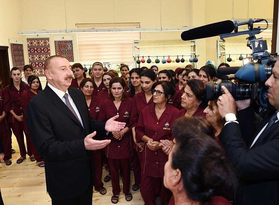 ""Azərxalça"nın xətti ilə ölkəmizdə yaxın gələcəkdə 30 fabrik yaradılacaq"