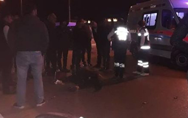 Bakıda maşın taksidən düşən qadını vurub öldürdü - Fotolar