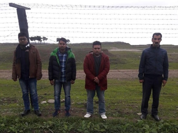 Sərhədi pozan 3 əcnəbi və onlara kömək edən azərbaycanlı saxlanıldı
