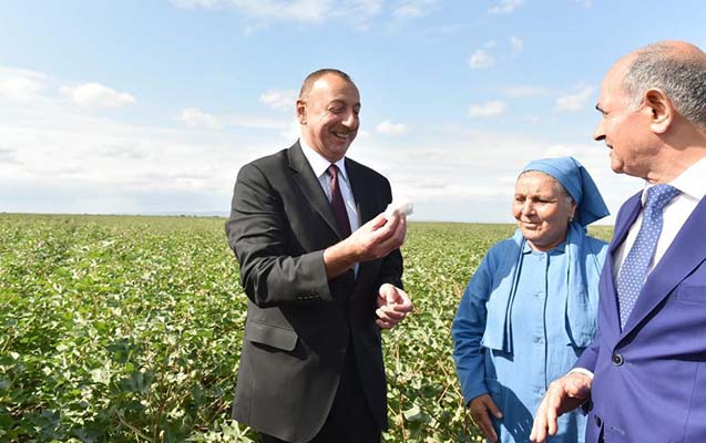 Prezident pambıqçılarla görüşdü