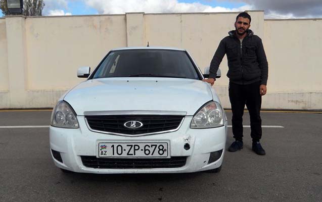Banka məxsus maşın oğurlandı
