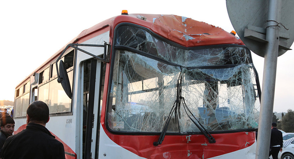 Bakıda daha bir avtobus qəzası - Yaralılar var