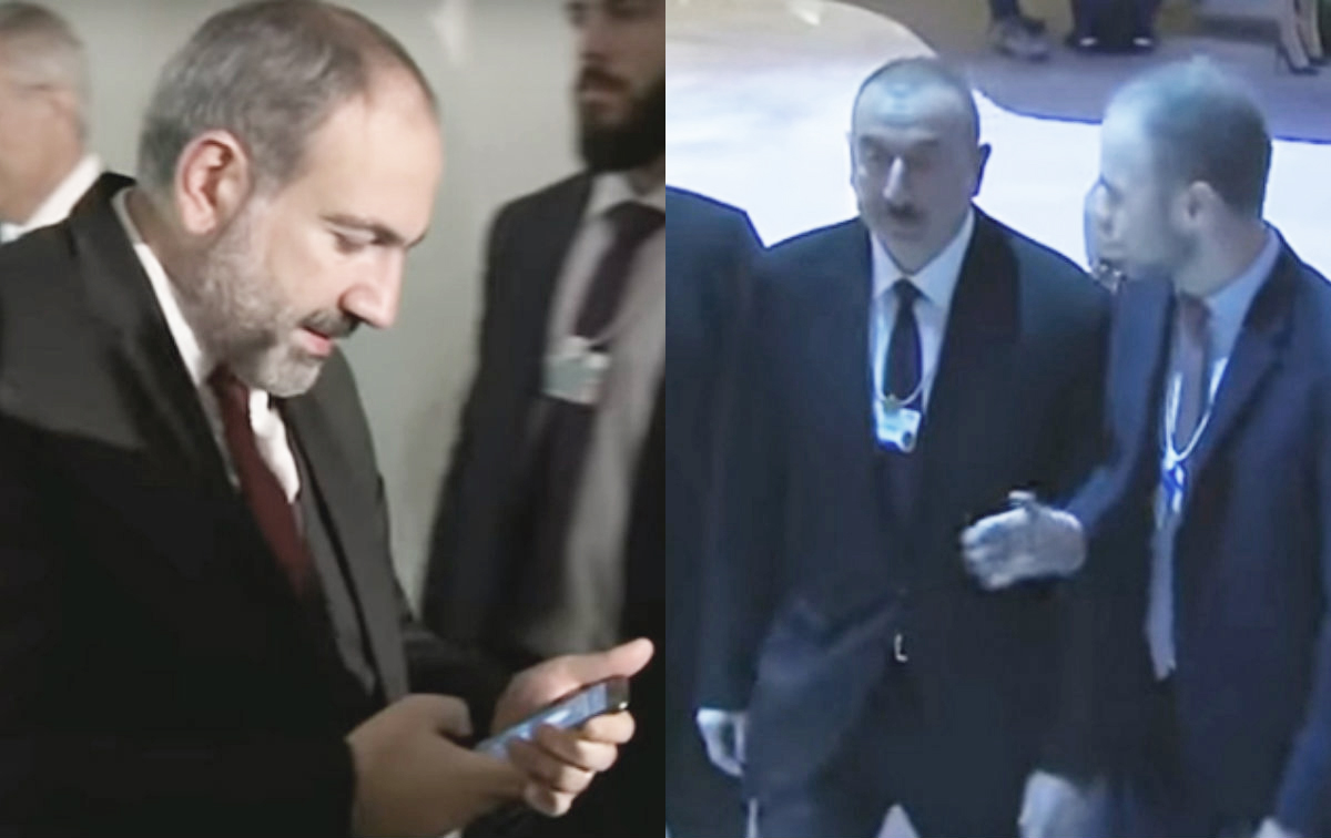 İlham Əliyevlə Paşinyanın görüşünün - VİDEOSU