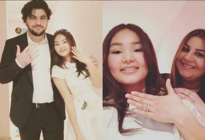 Aygün Səmədzadənin oğlu qırğız xanımla evləndi - Foto