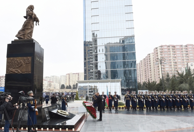 Bakıda prezidentin iştirakı ilə ümumxalq yürüşü keçirilir